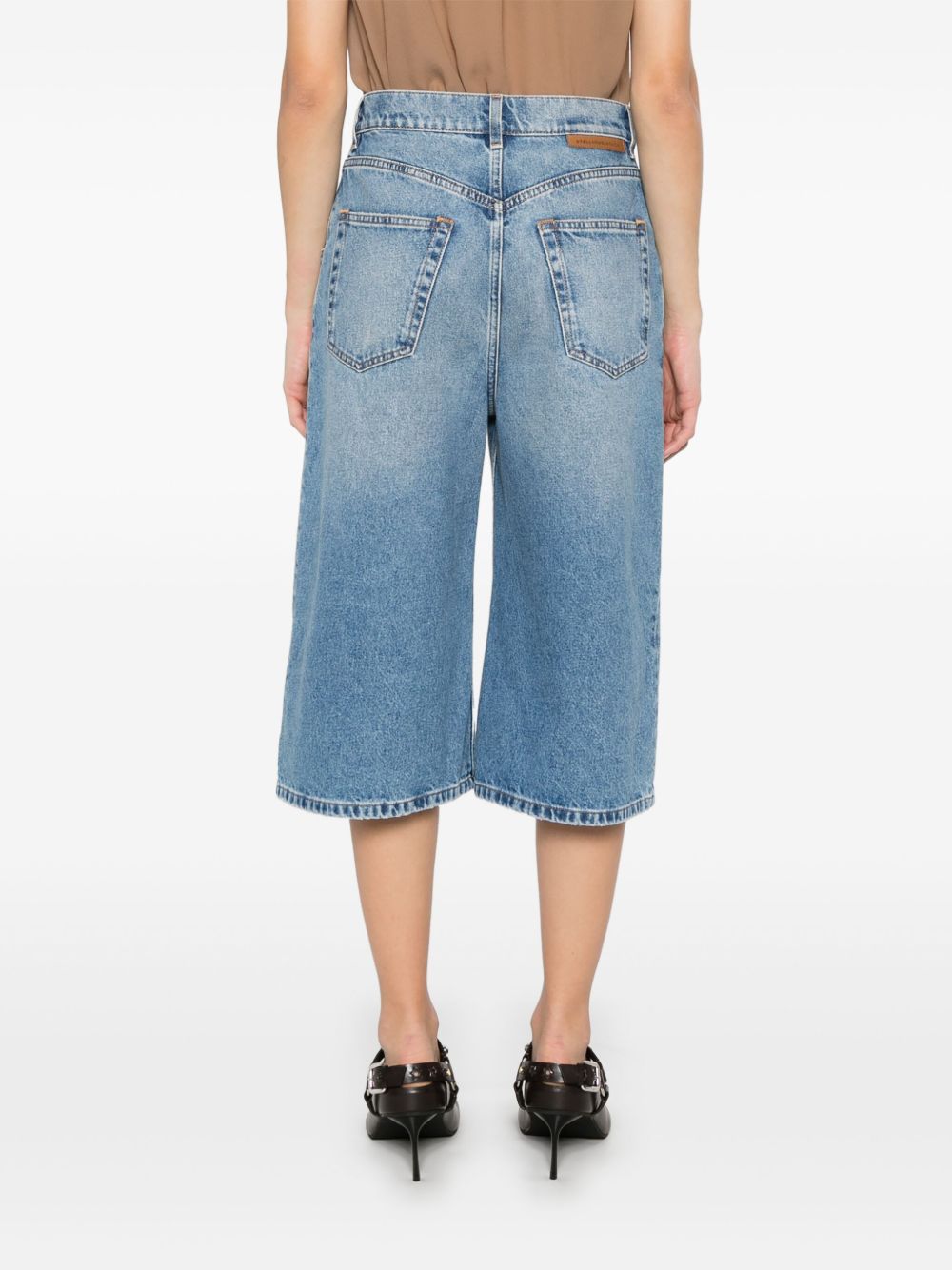 Stella Mccartney Cotton Denim Bermuda Shorts Glam Steals