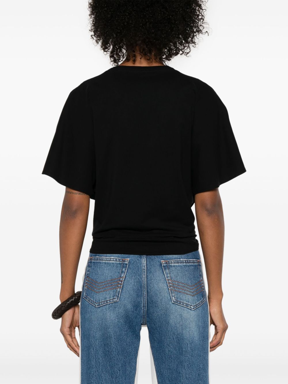 Stella Mccartney Cotton Pineapple Tie Front T-shirt Glam Steals