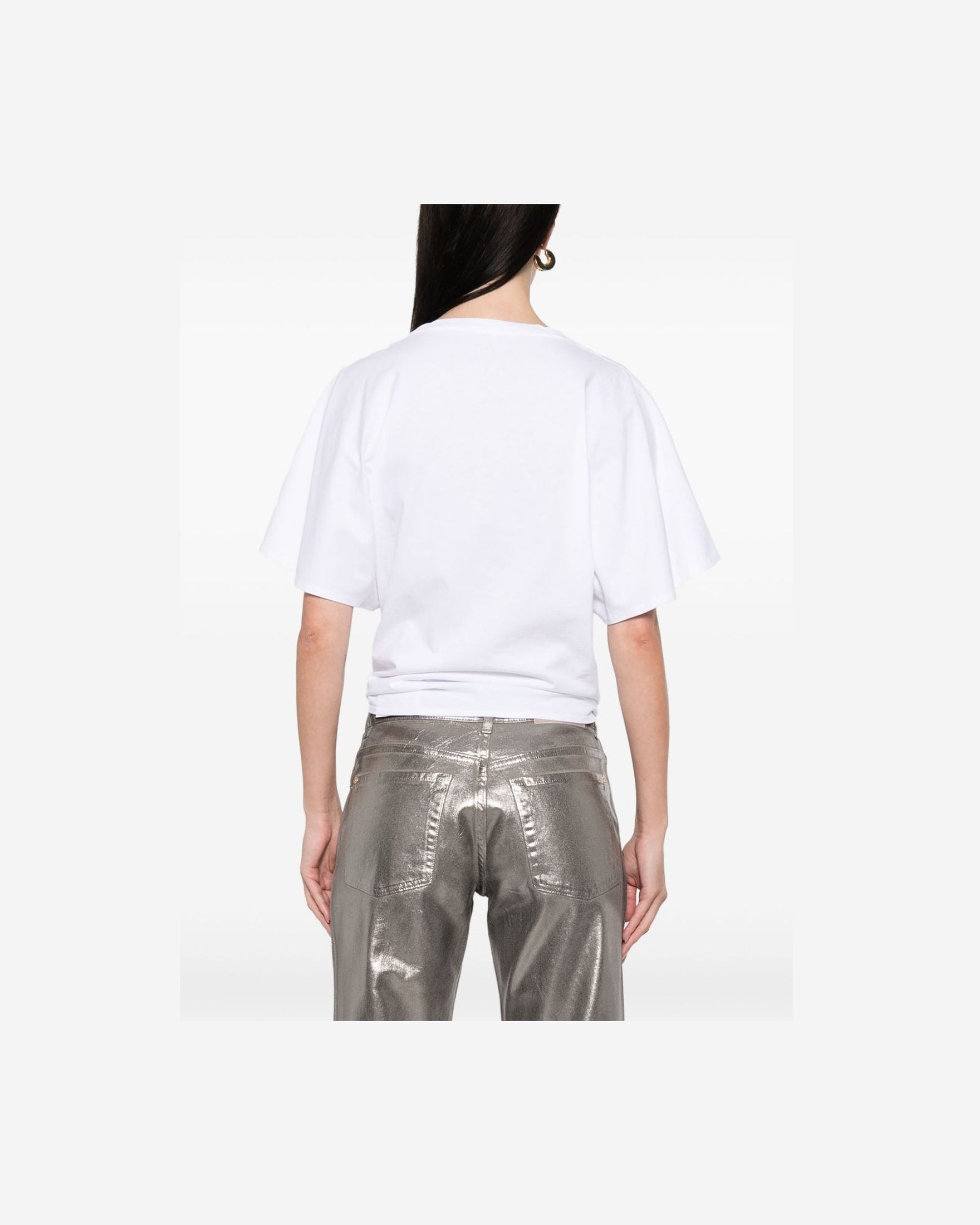 Stella Mccartney Cotton Pineapple Tie Front T-shirt Glam Steals
