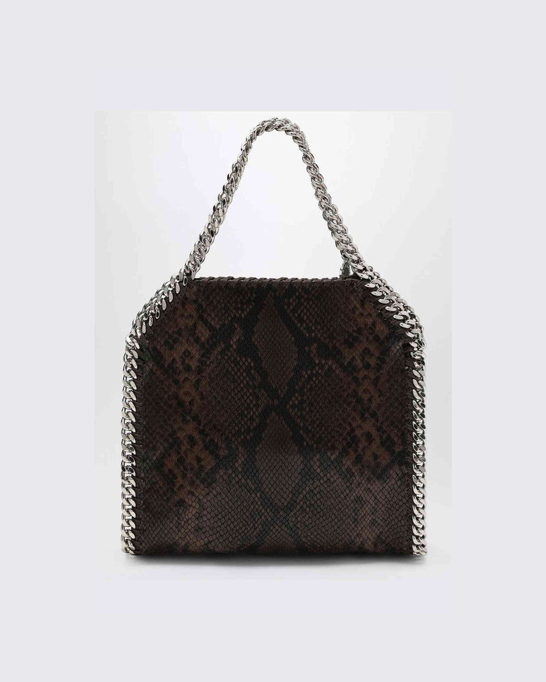 Stella Mccartney Falabella Mini Tote Bag with Snake Print Glam Steals