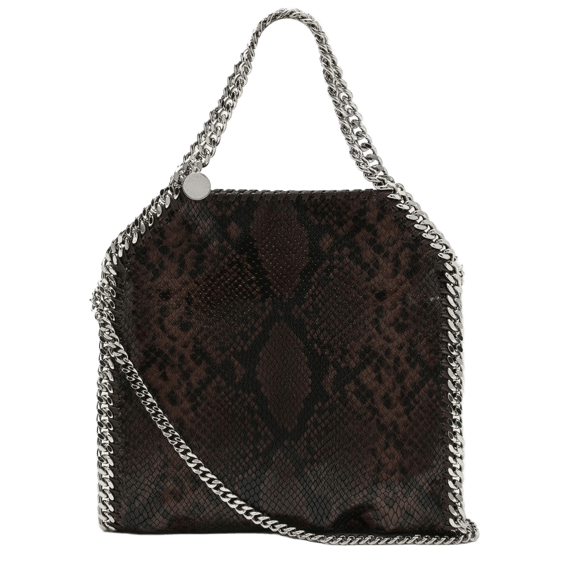 Stella Mccartney Falabella Mini Tote Bag with Snake Print Glam Steals