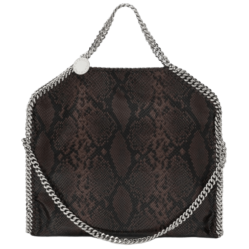 Stella Mccartney Falabella Tote Fold Over with Snake Print Glam Steals