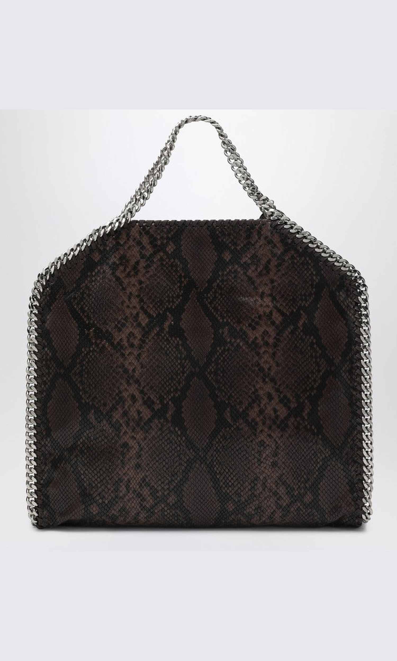 Stella Mccartney Falabella Tote Fold Over with Snake Print Glam Steals