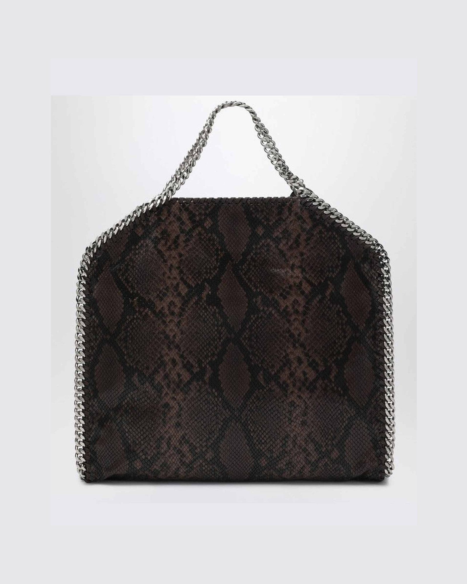 Stella Mccartney Falabella Tote Fold Over with Snake Print Glam Steals