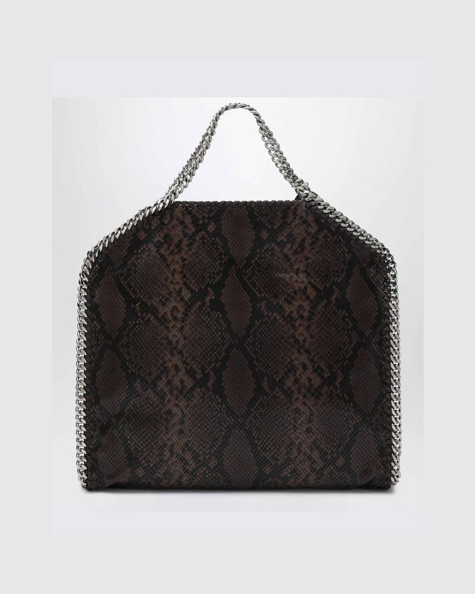 Stella Mccartney Falabella Tote Fold Over with Snake Print Glam Steals