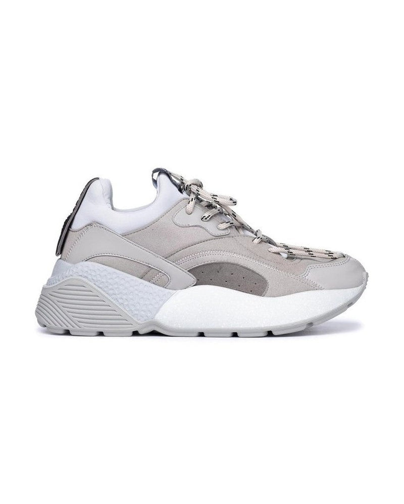 Stella Mccartney Gray Leather Vegan Chunky Sneakers 