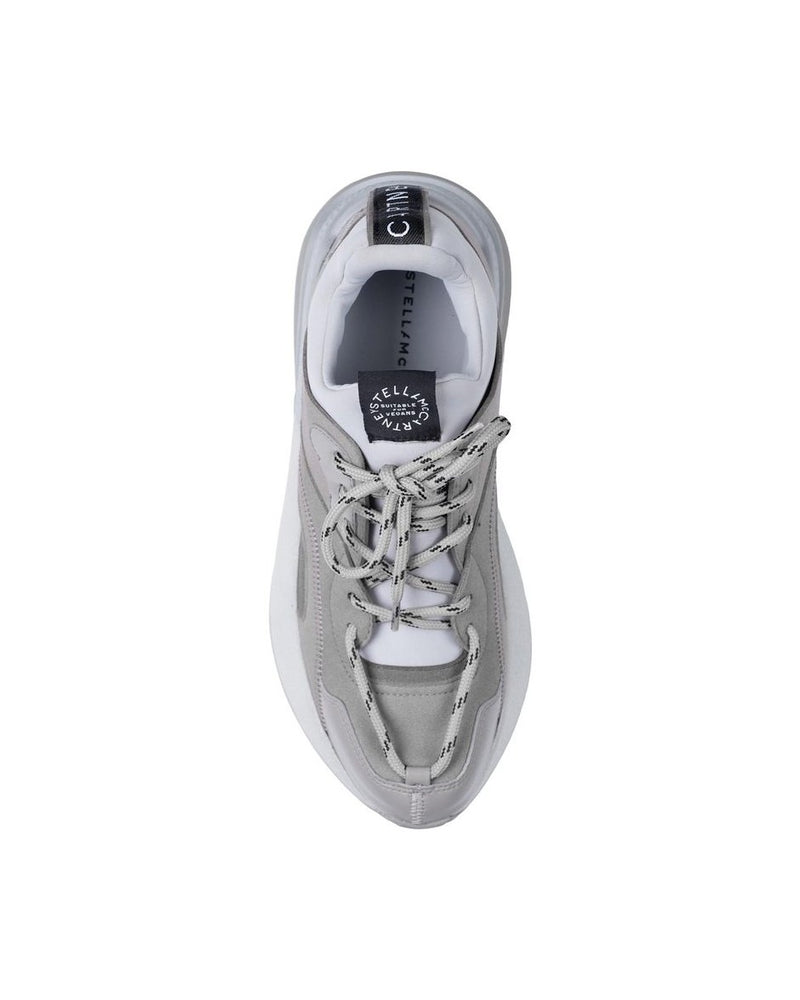 Stella Mccartney Gray Leather Vegan Chunky Sneakers 