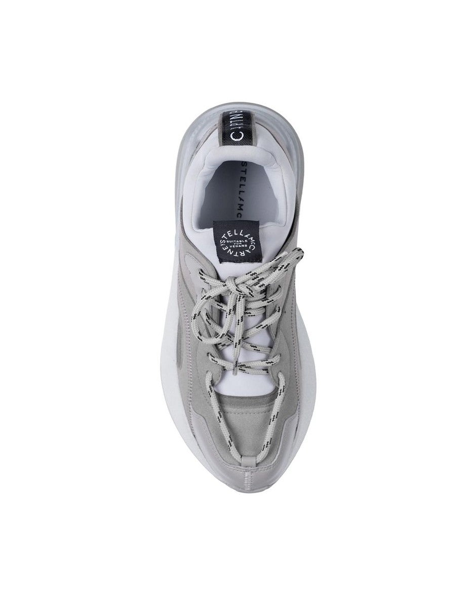 Stella Mccartney Gray Leather Vegan Chunky Sneakers 