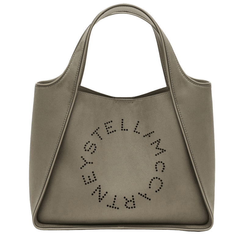 Stella Mccartney Khaki Coloured Medium Logo Bag Glam Steals