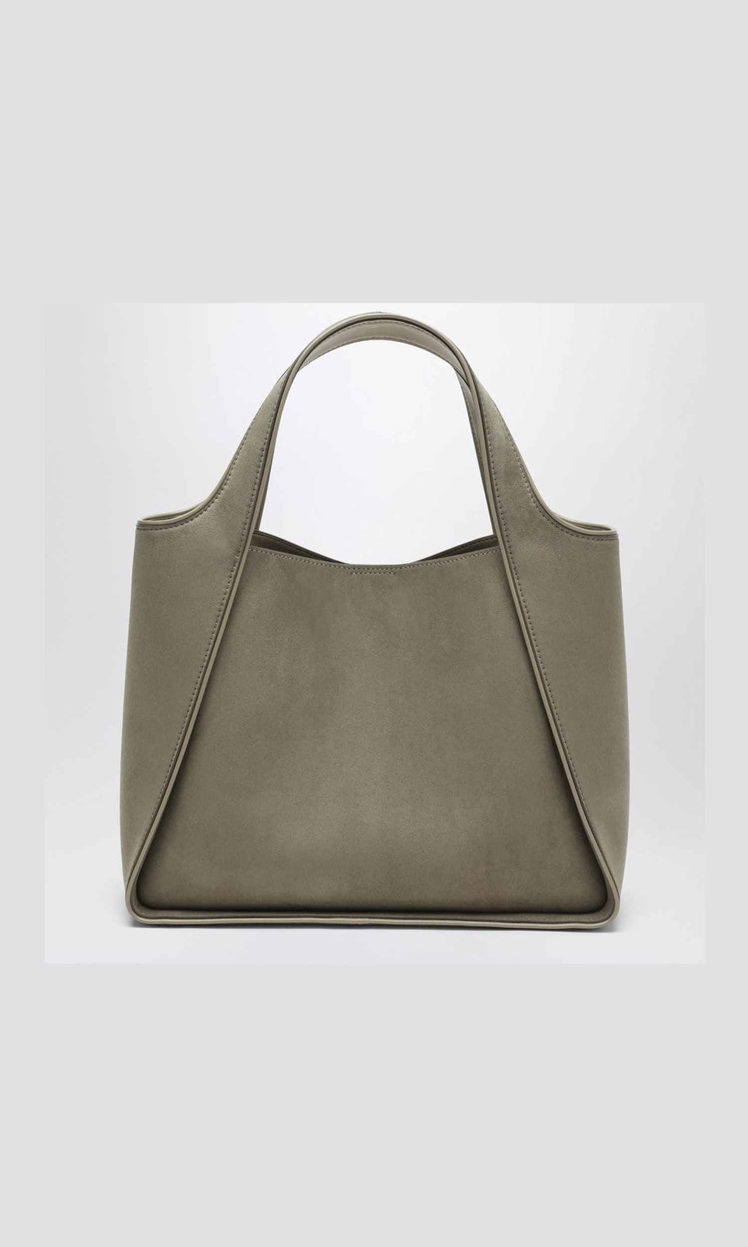 Stella Mccartney Khaki Coloured Medium Logo Bag Glam Steals