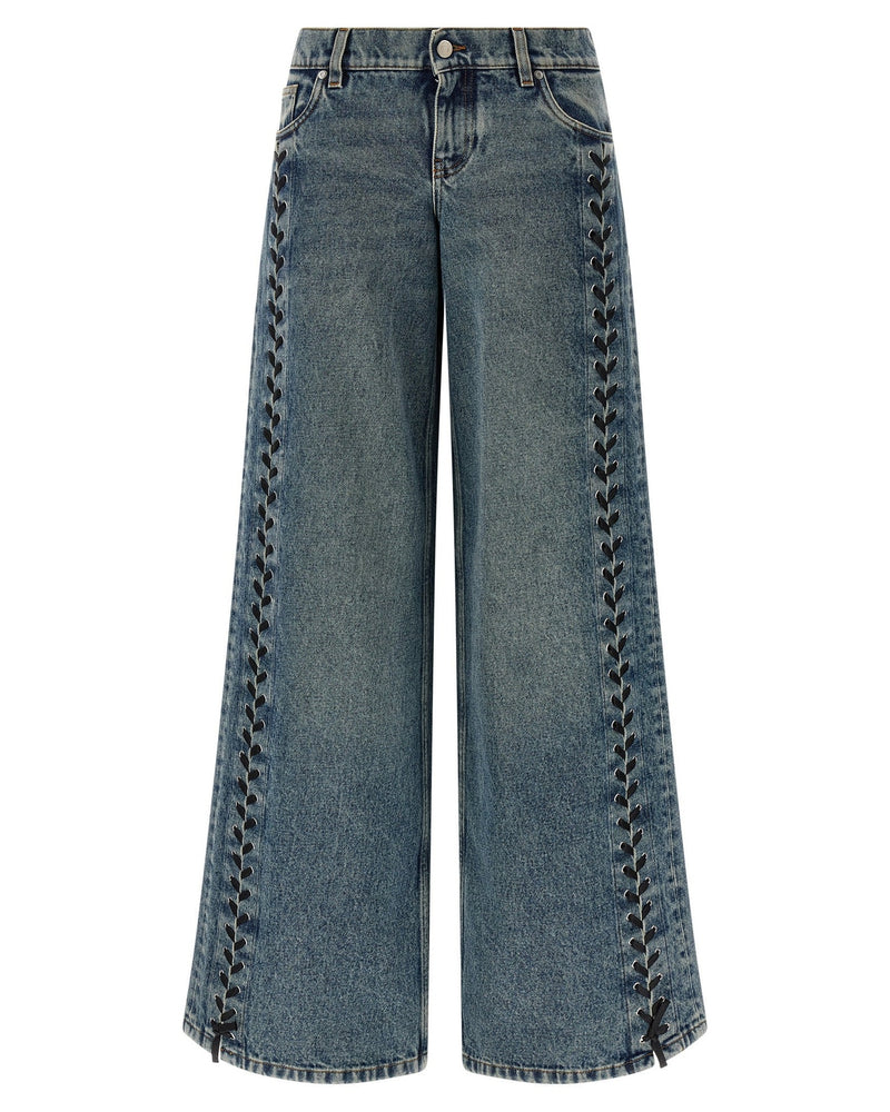 Stella Mccartney Lace Up Jeans Glam Steals