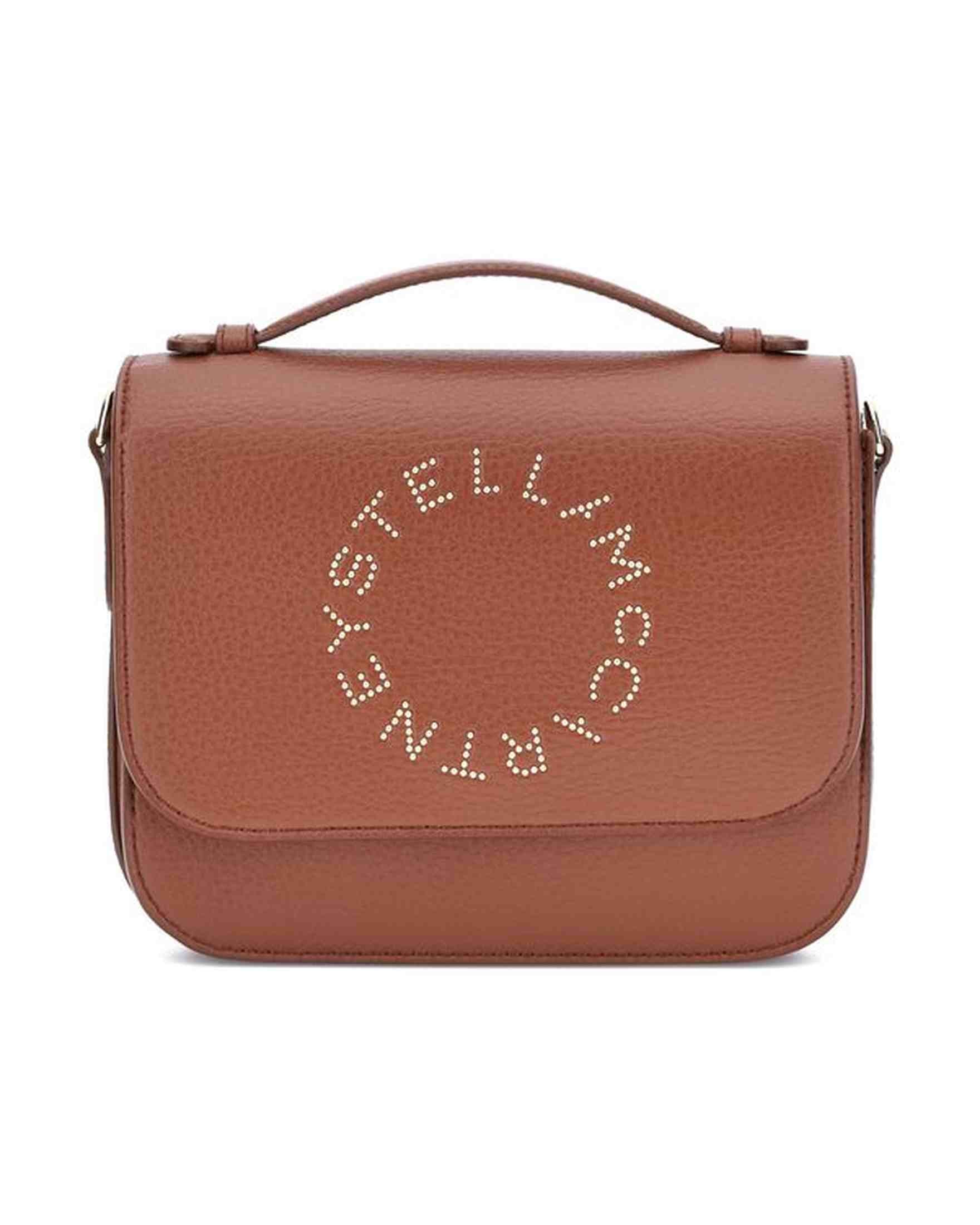 Stella Mccartney Logo Flap Bag Eco Embossed Grainy Alter Glam Steals