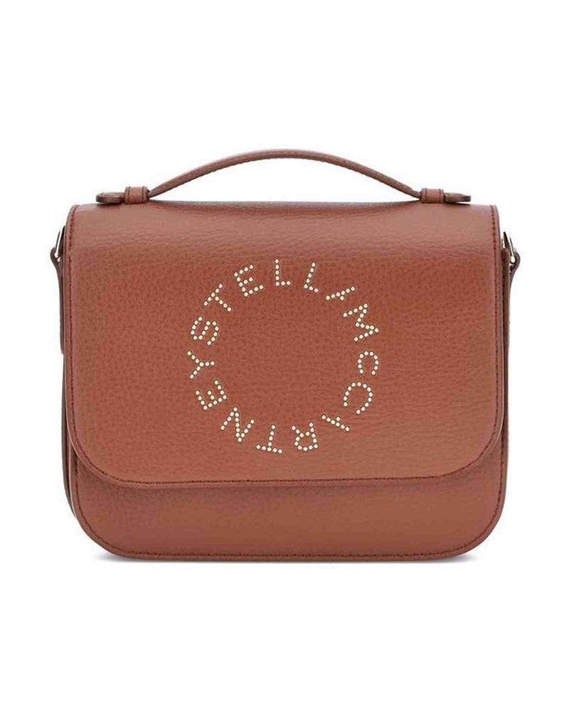 Stella Mccartney Logo Flap Bag Eco Embossed Grainy Alter Glam Steals