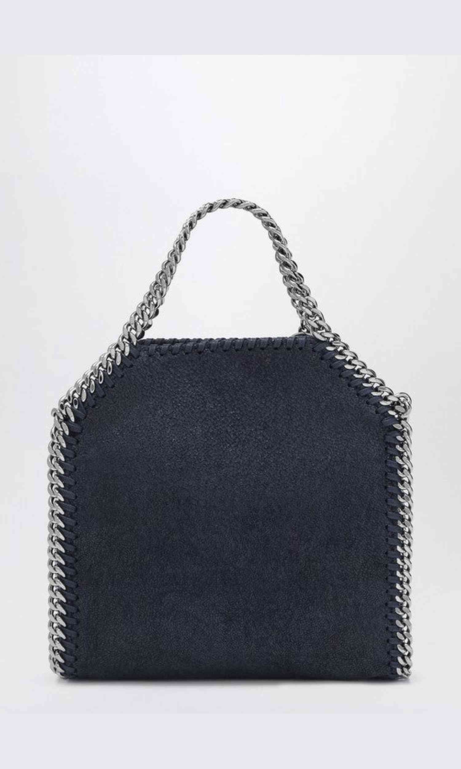 Stella Mccartney Midnight Blue Tote Bag Micro Falabella Glam Steals