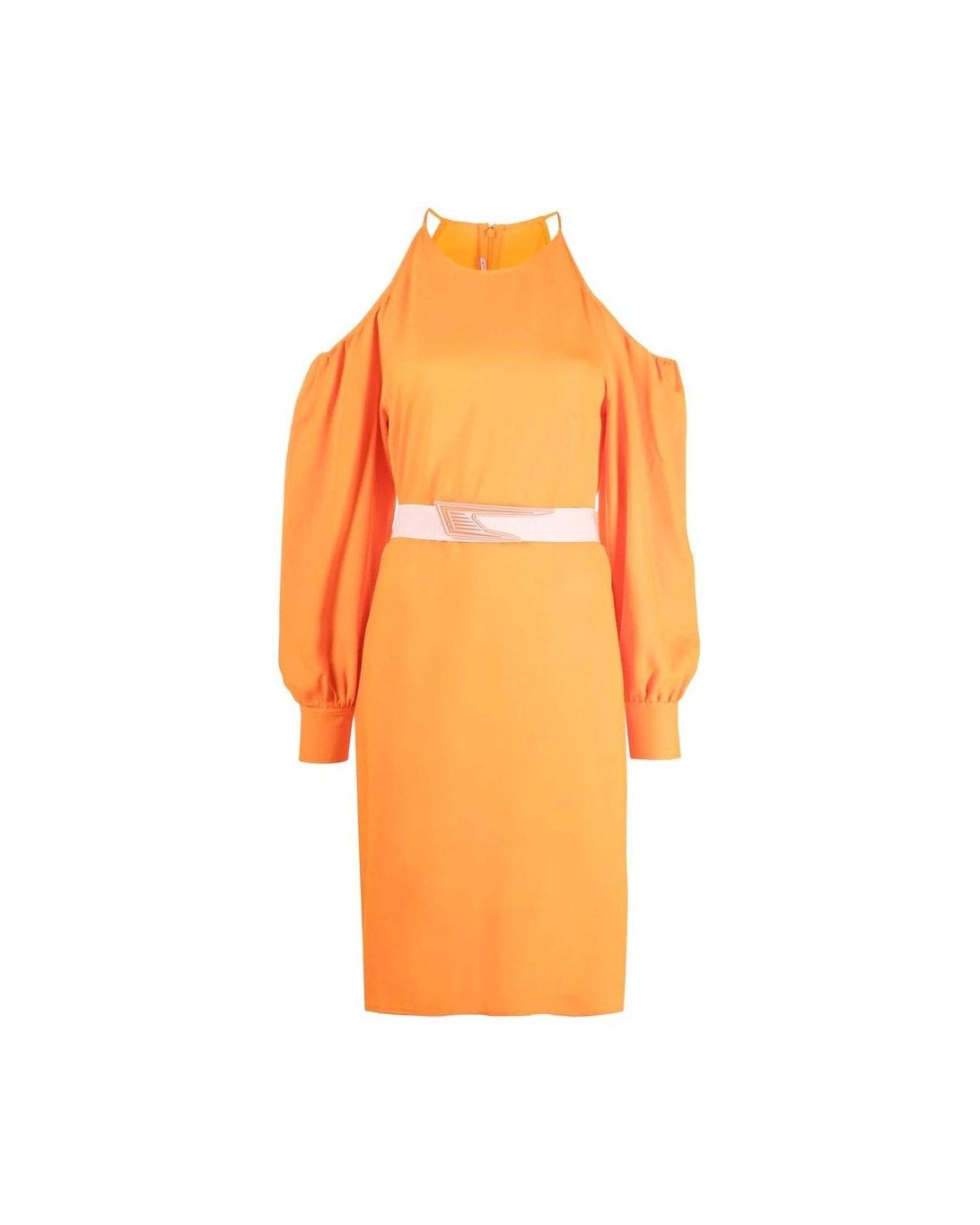 Stella Mccartney Orange Viscose Dress Glam Steals