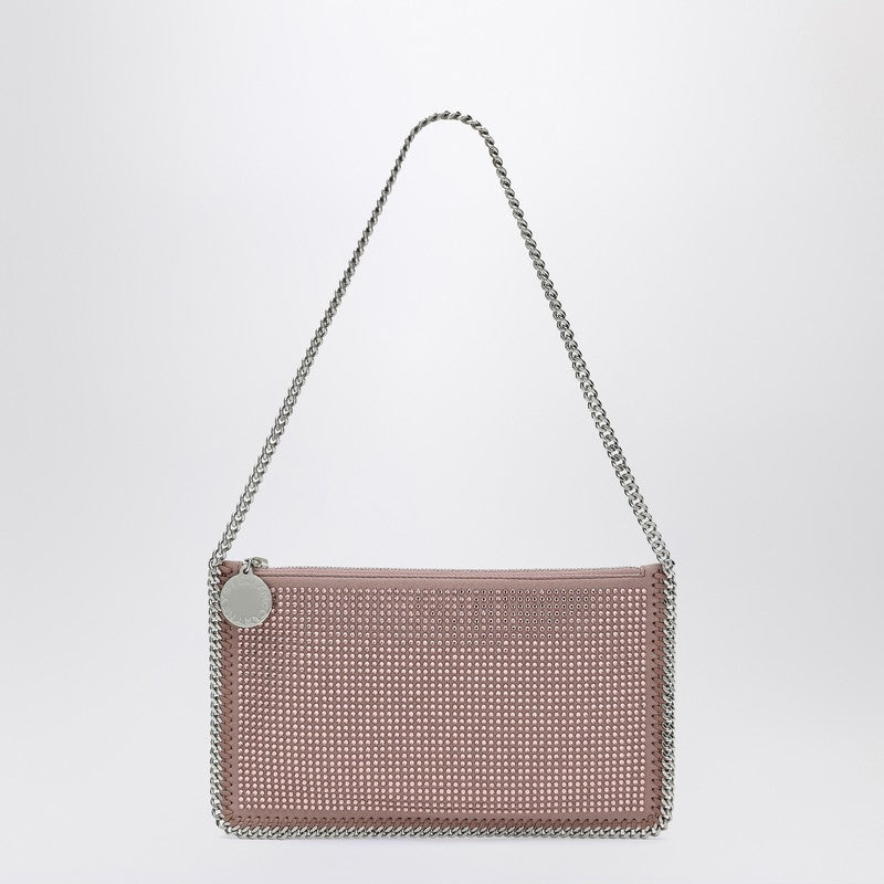 Stella Mccartney Pink Falabella Clutch Shoulder Bag with Rhinestones Glam Steals