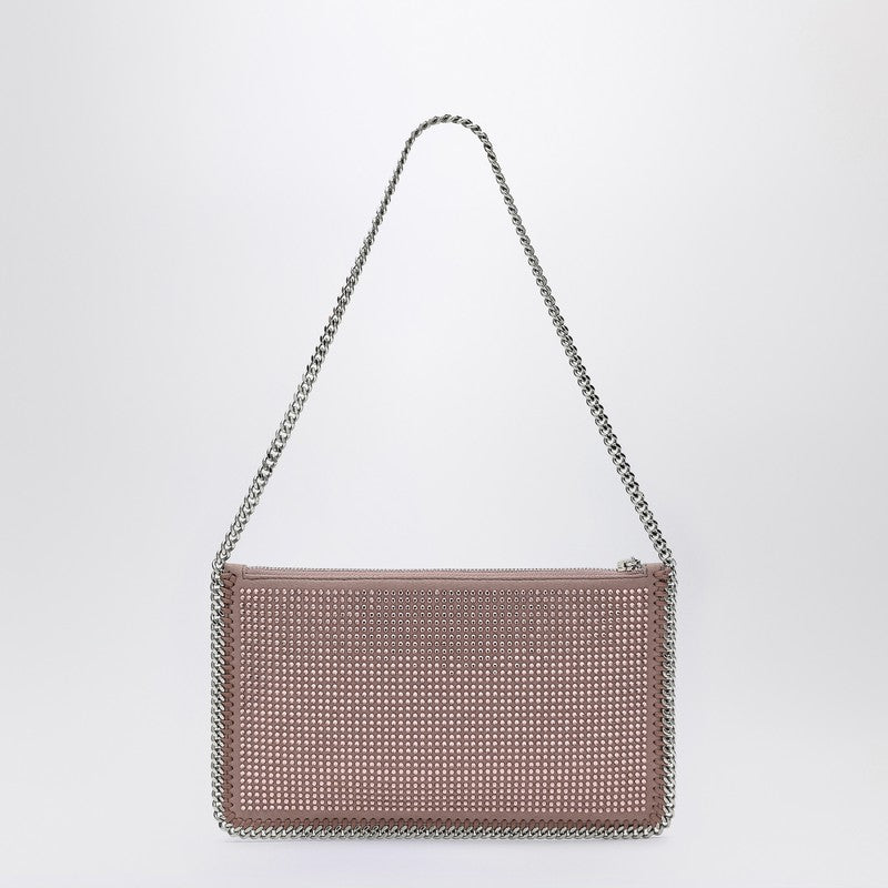 Stella Mccartney Pink Falabella Clutch Shoulder Bag with Rhinestones Glam Steals
