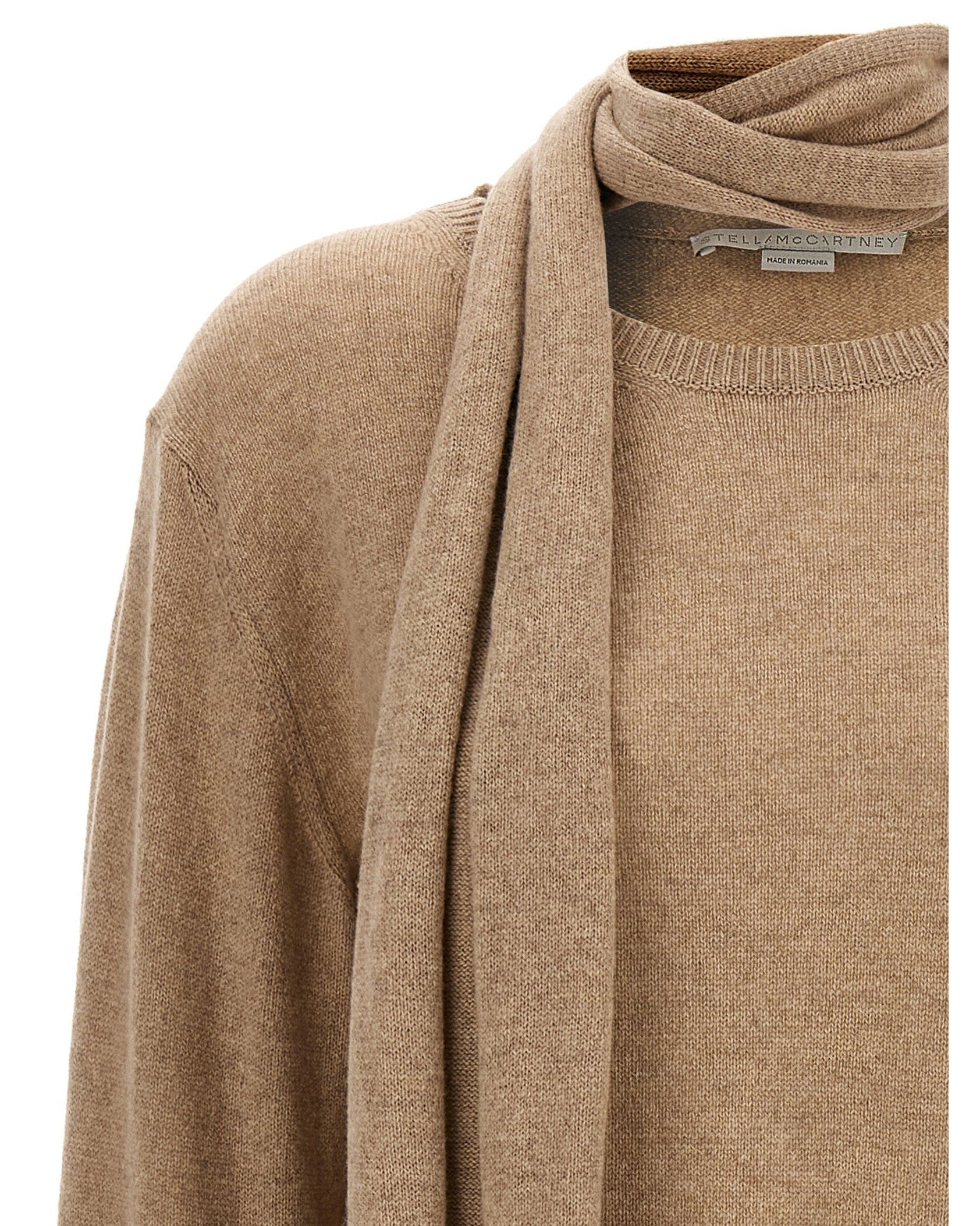 Stella Mccartney Scarf Detail Sweater Glam Steals