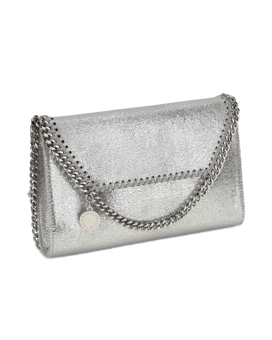 Stella Mccartney Silver Polyester Shoulder Bag Glam Steals