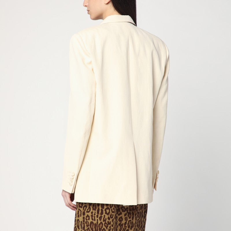 Stella Mccartney Single Breasted Jacket in Butter Colour Glam Steals