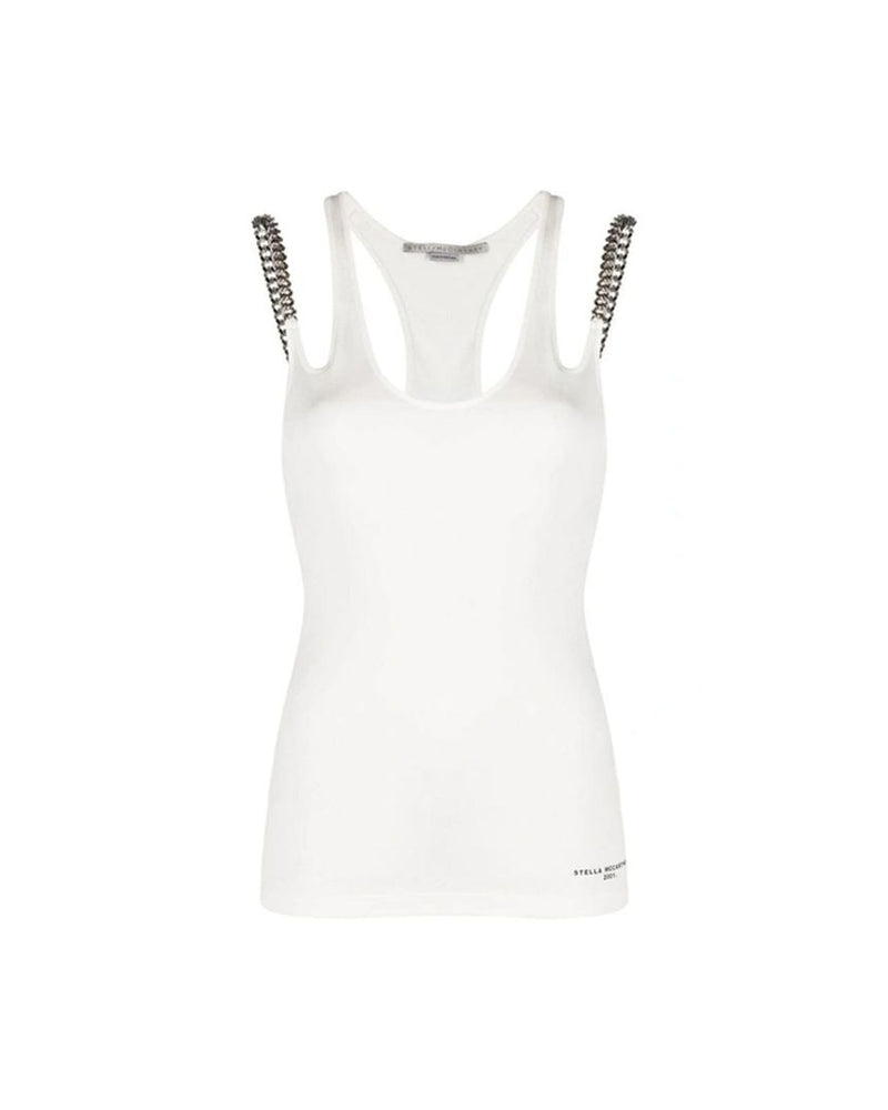 Stella Mccartney White Cotton Tank Top Glam Steals