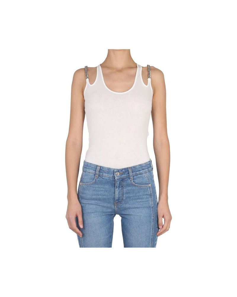 Stella Mccartney White Cotton Tank Top Glam Steals