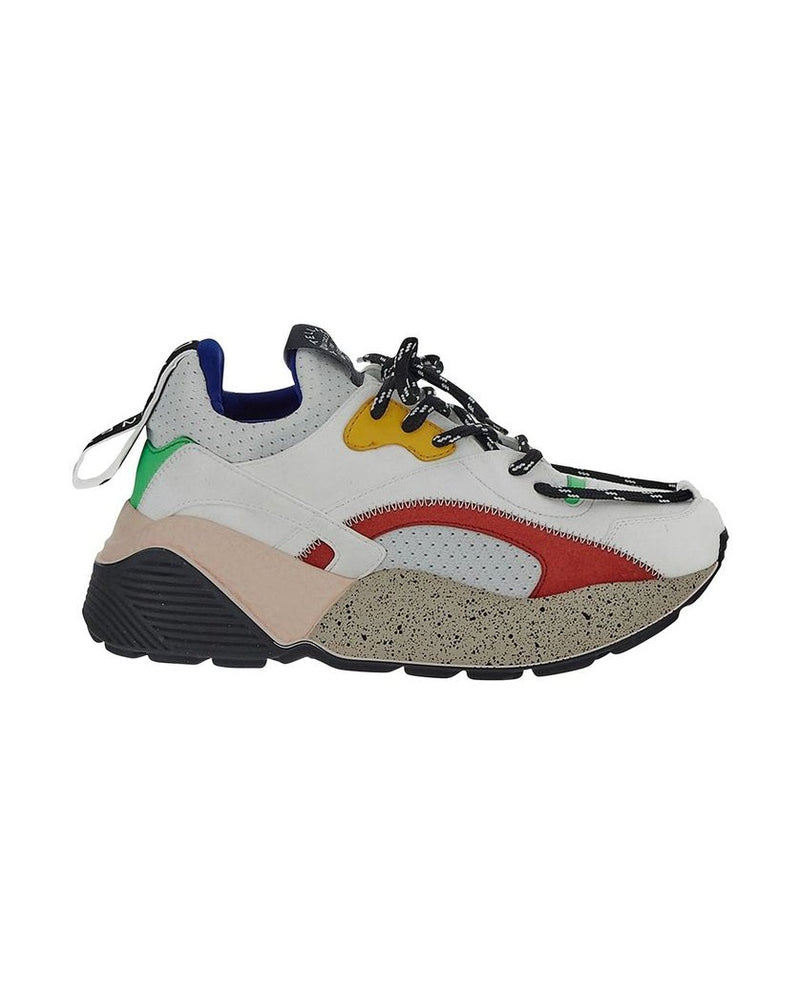 Stella Mccartney White Vegan Leather Chunky Sneakers Glam Steals