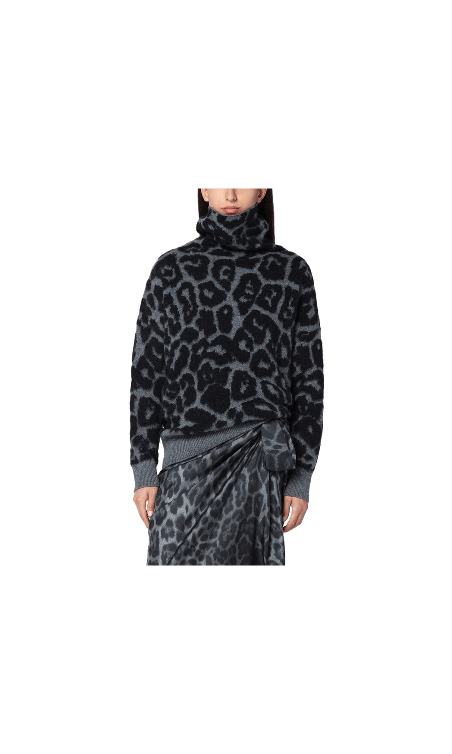Stella Mccartney Wool Leopard Print Turtleneck Sweater Glam Steals