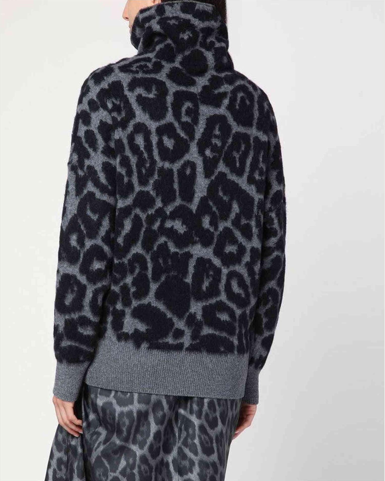 Stella Mccartney Wool Leopard Print Turtleneck Sweater Glam Steals