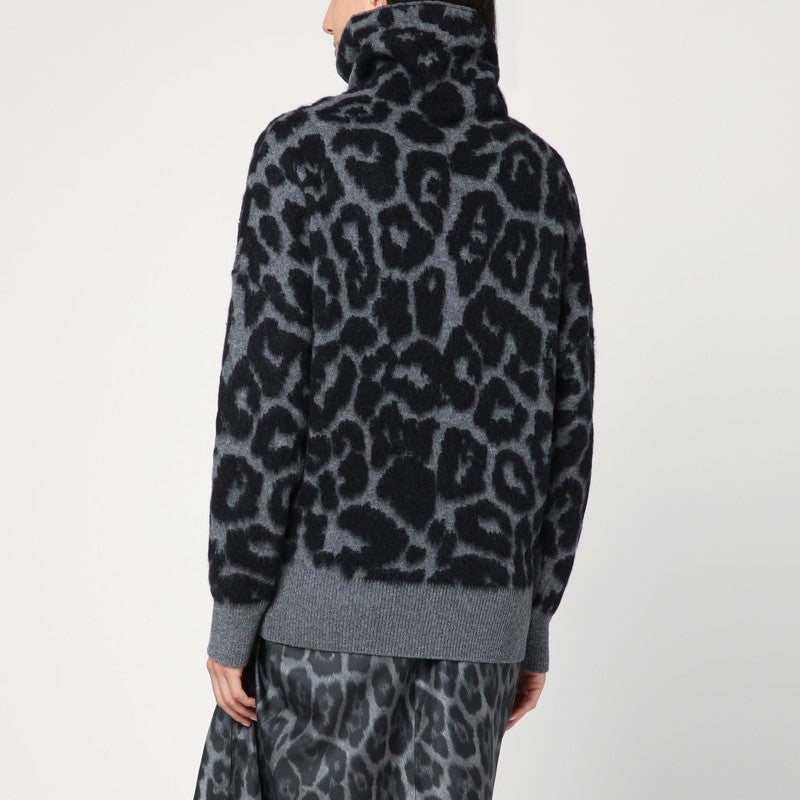 Stella Mccartney Wool Leopard Print Turtleneck Sweater Glam Steals