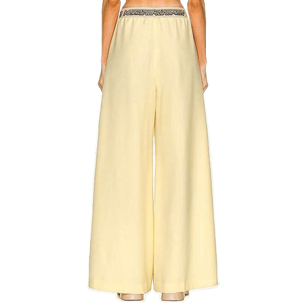 Stella Mccartney Yellow Wool Casual Pant Glam Steals