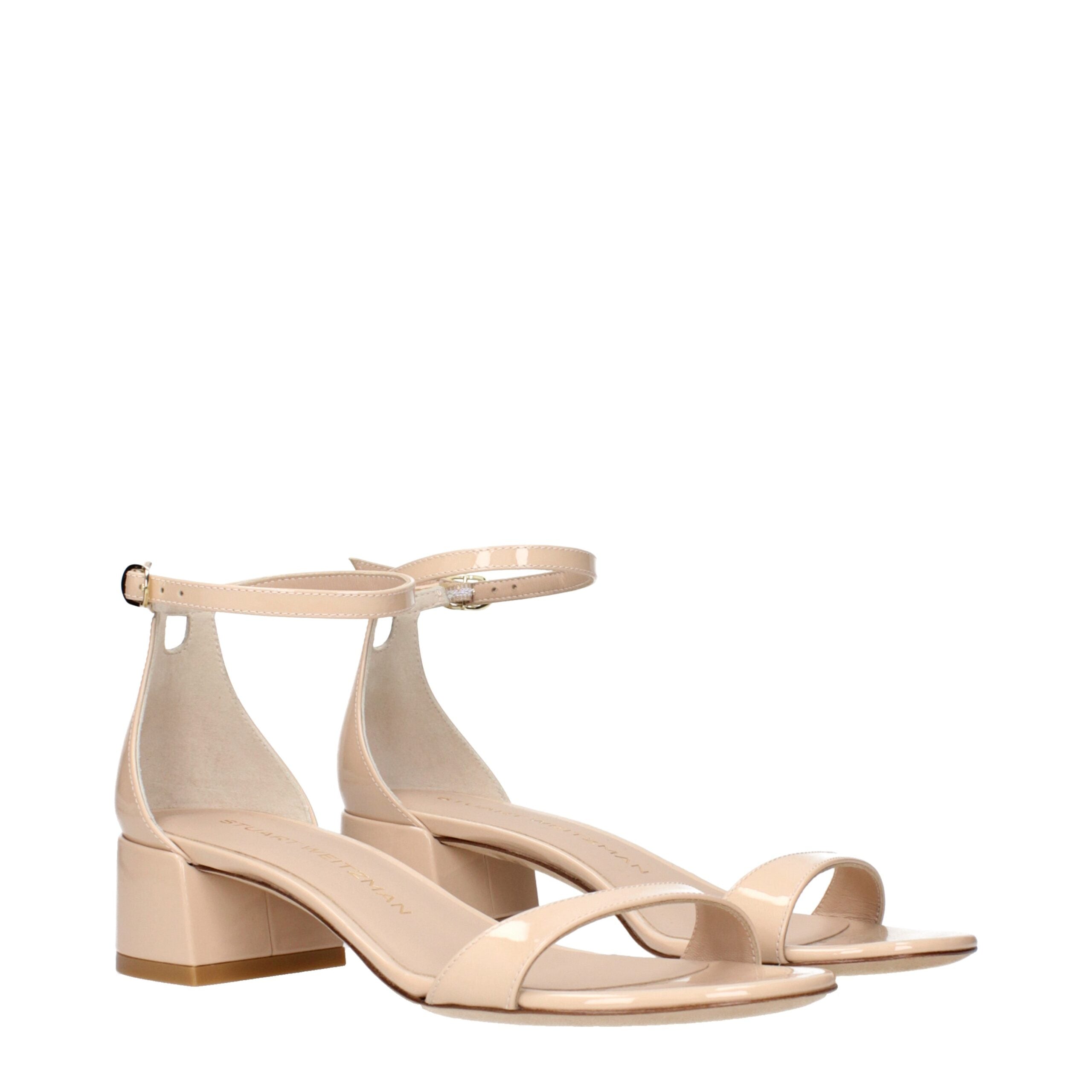 Stuart Weitzman Beige Leather Flat Sandals Glam Steals