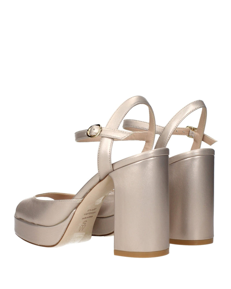 Stuart Weitzman Beige Leather Platforms Glam Steals