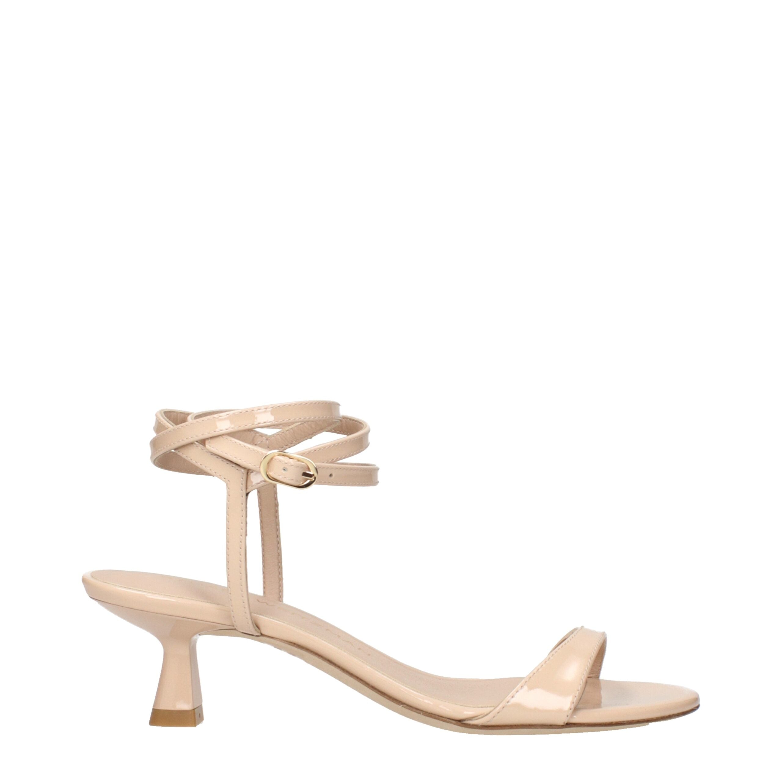Stuart Weitzman Beige Leather Stiletto Heels Sandals Glam Steals