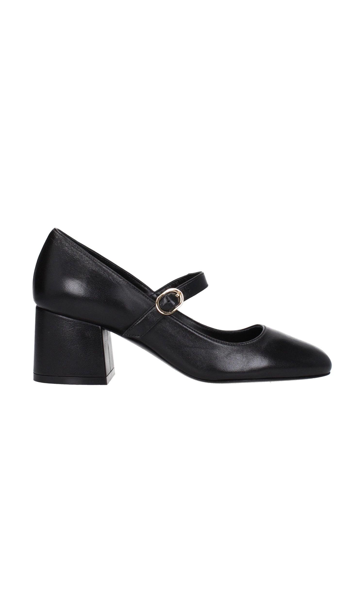Stuart Weitzman Black Leather Mid Heel Pumps Glam Steals
