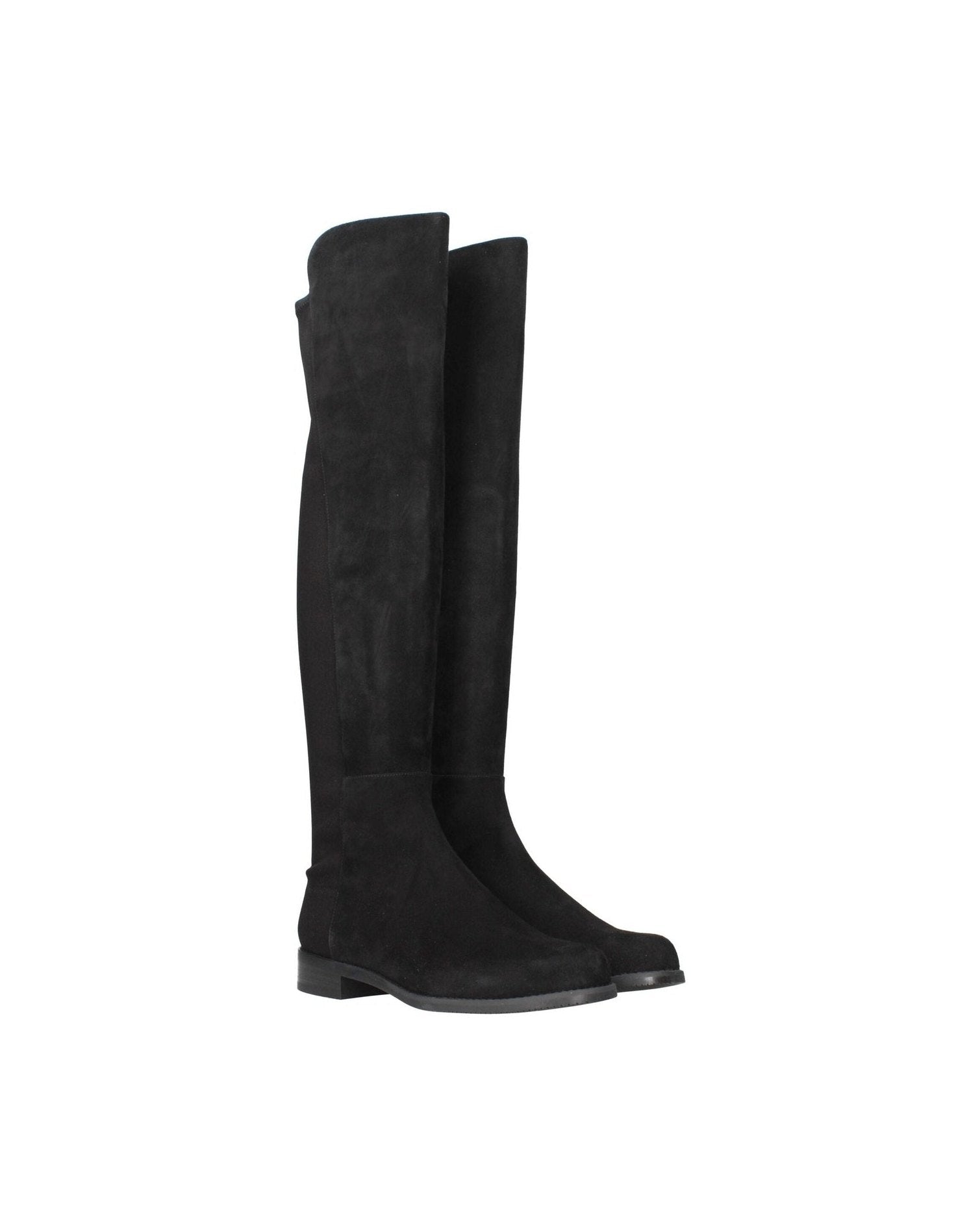 Stuart Weitzman Black Leather Over The Knee Glam Steals