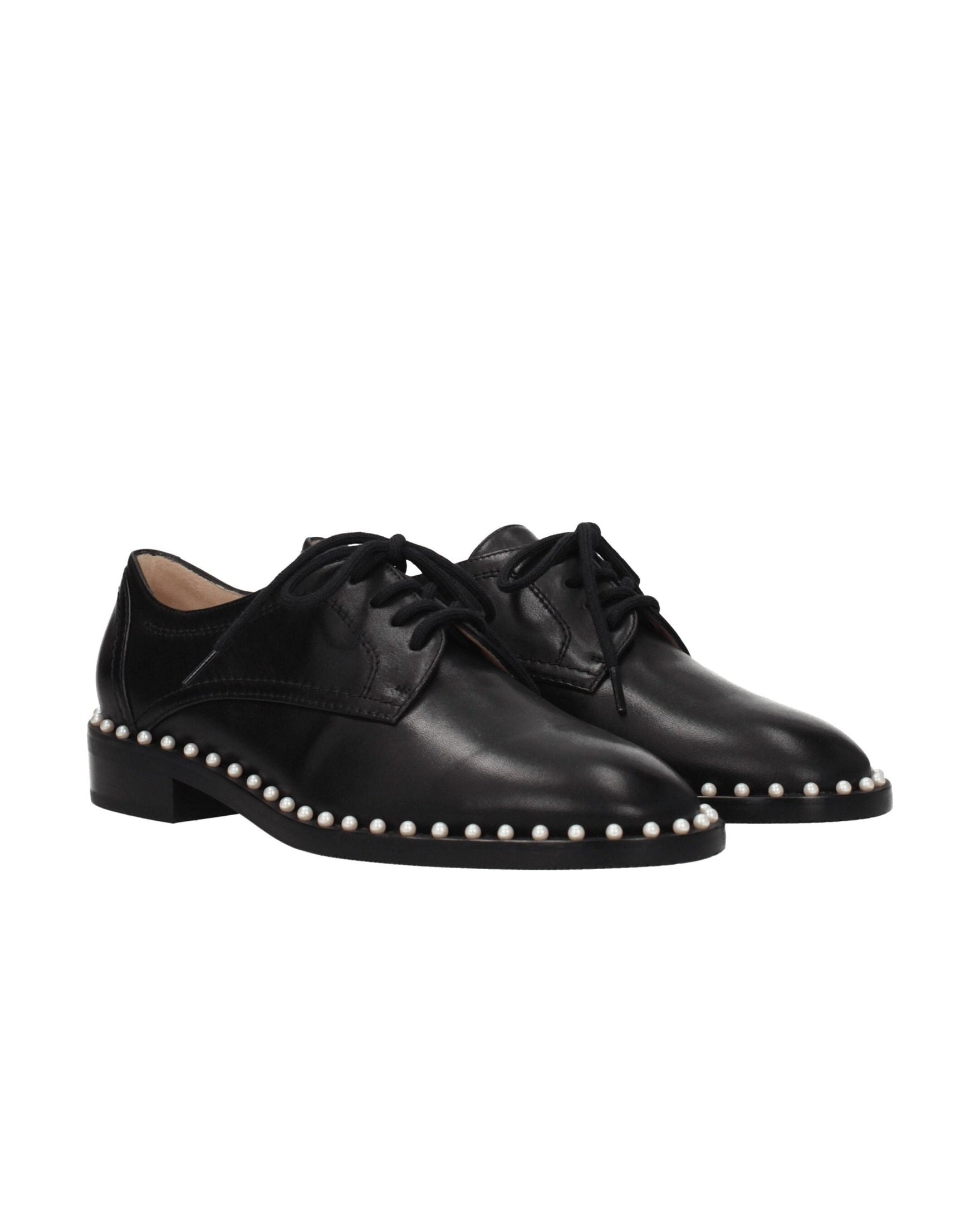 Stuart Weitzman Black Leather Oxfords and Derbies Glam Steals