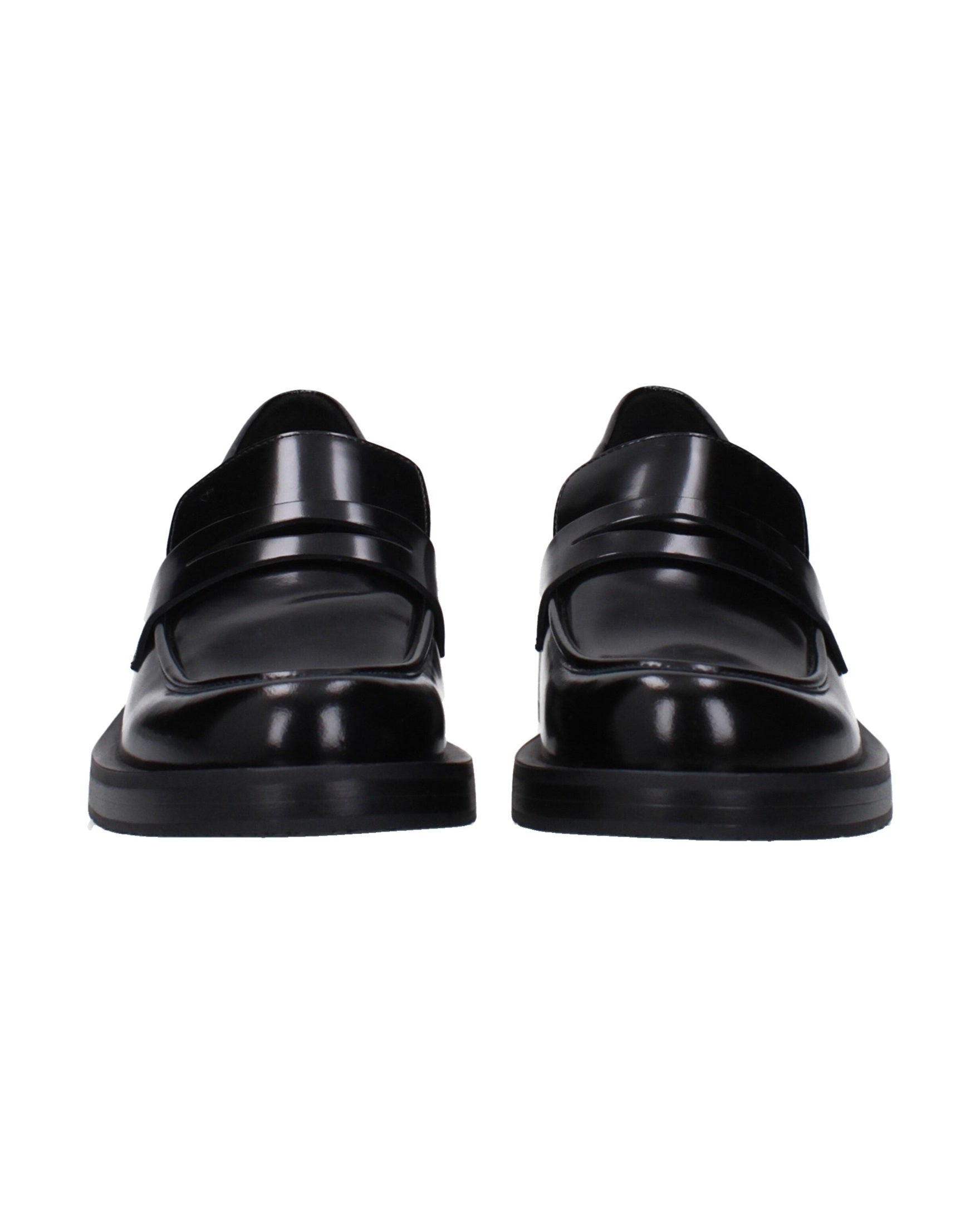 Stuart Weitzman Black Leather Slip On Loafers Glam Steals