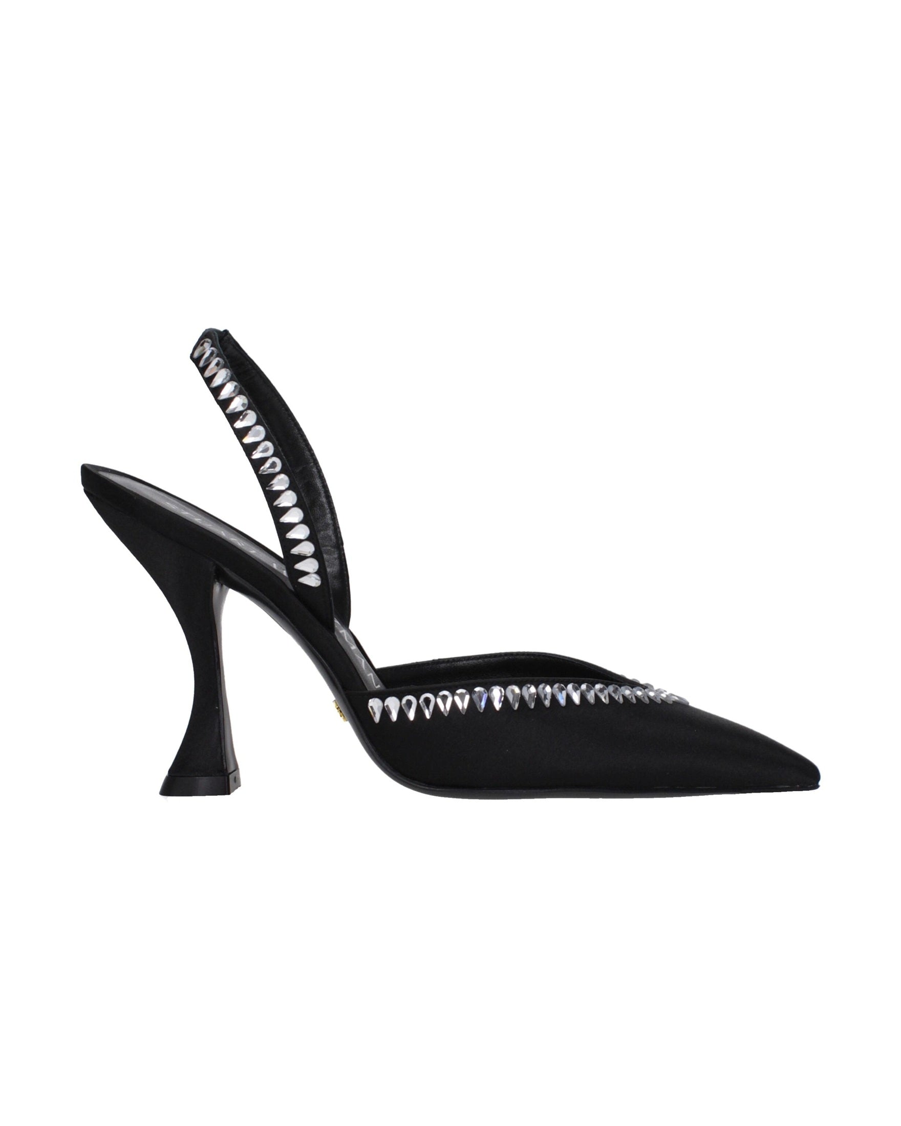 Stuart Weitzman Black Satin Stiletto Heel Glam Steals