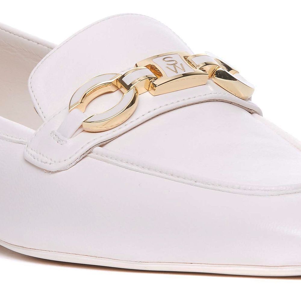 Stuart Weitzman Leather Signature Square Loafers Glam Steals