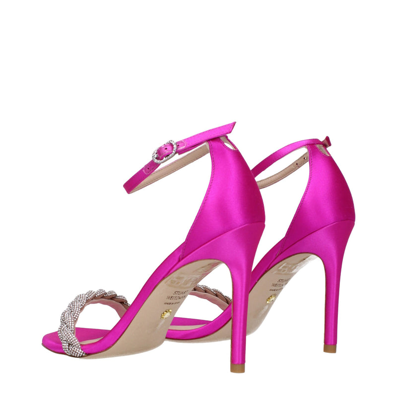 Stuart Weitzman Pink Satin Stiletto Heel Glam Steals