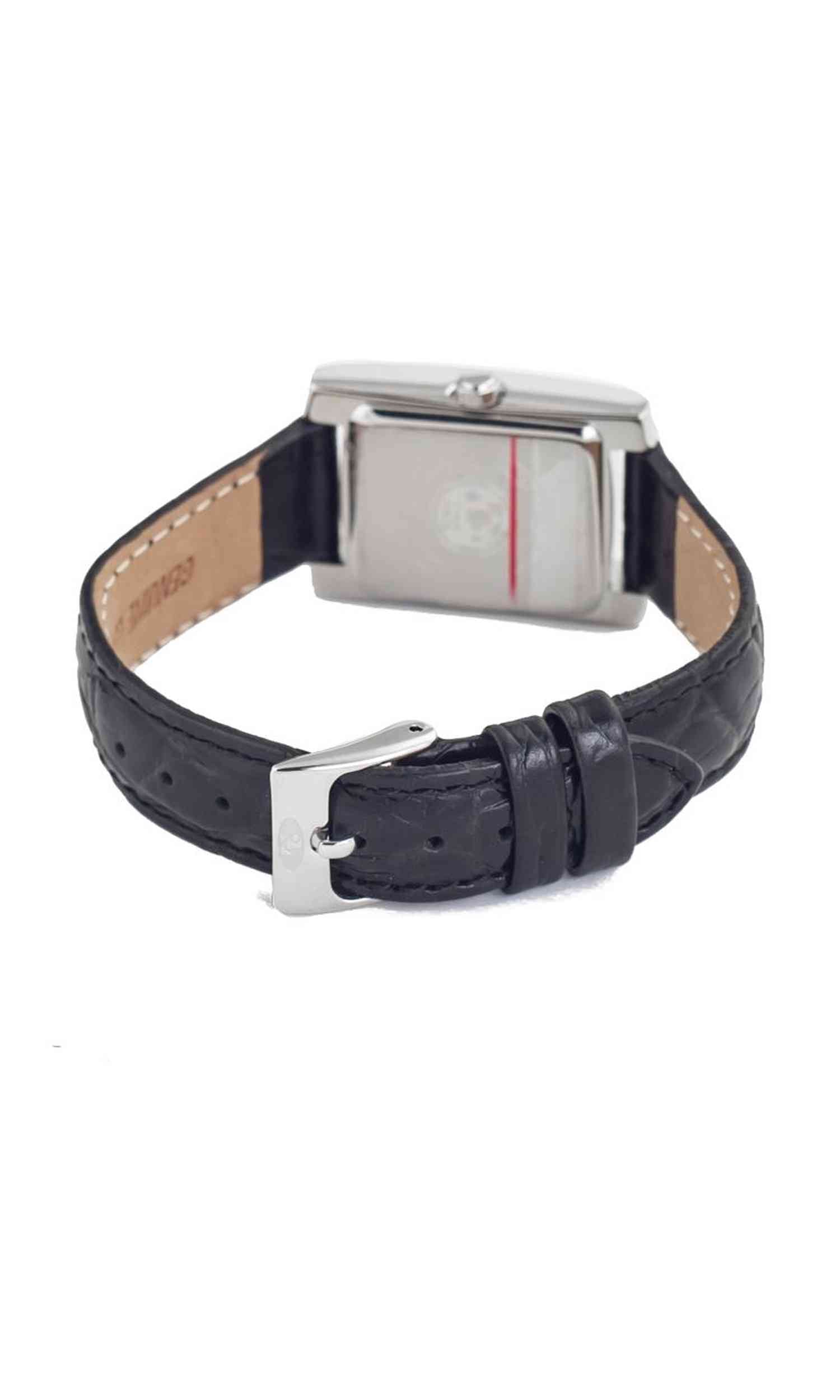Time Force Black Leather Watch Glam Steals