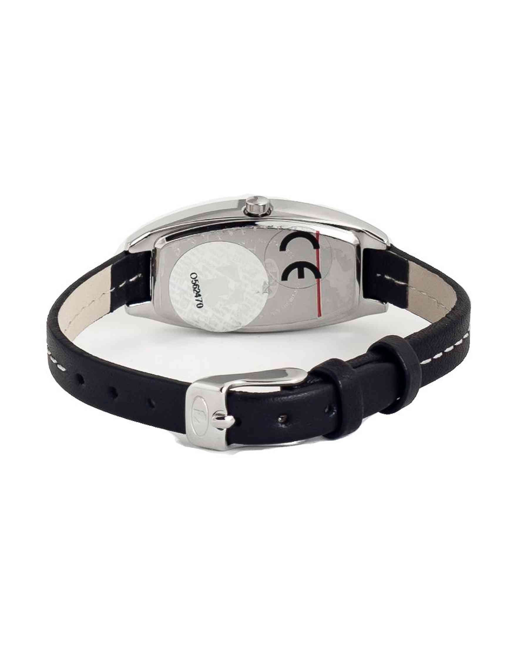 Time Force Black Leather Watch Glam Steals