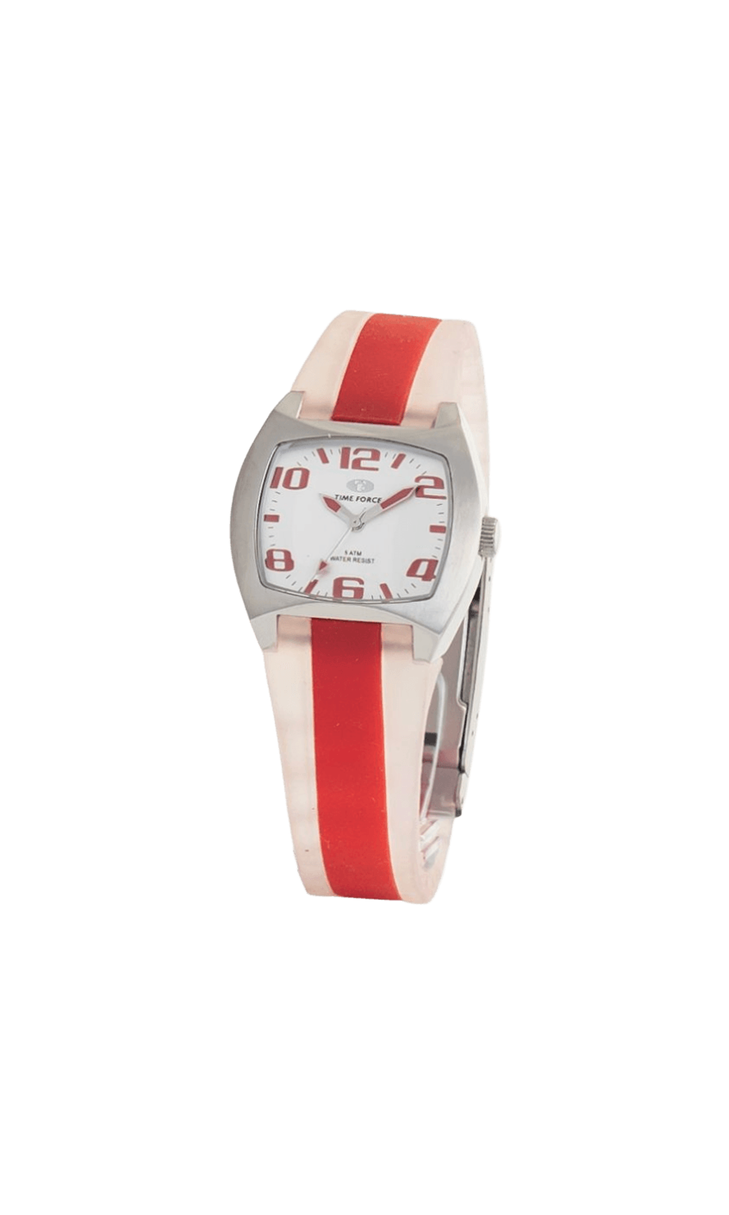 Time Force Red Rubber Watch Glam Steals