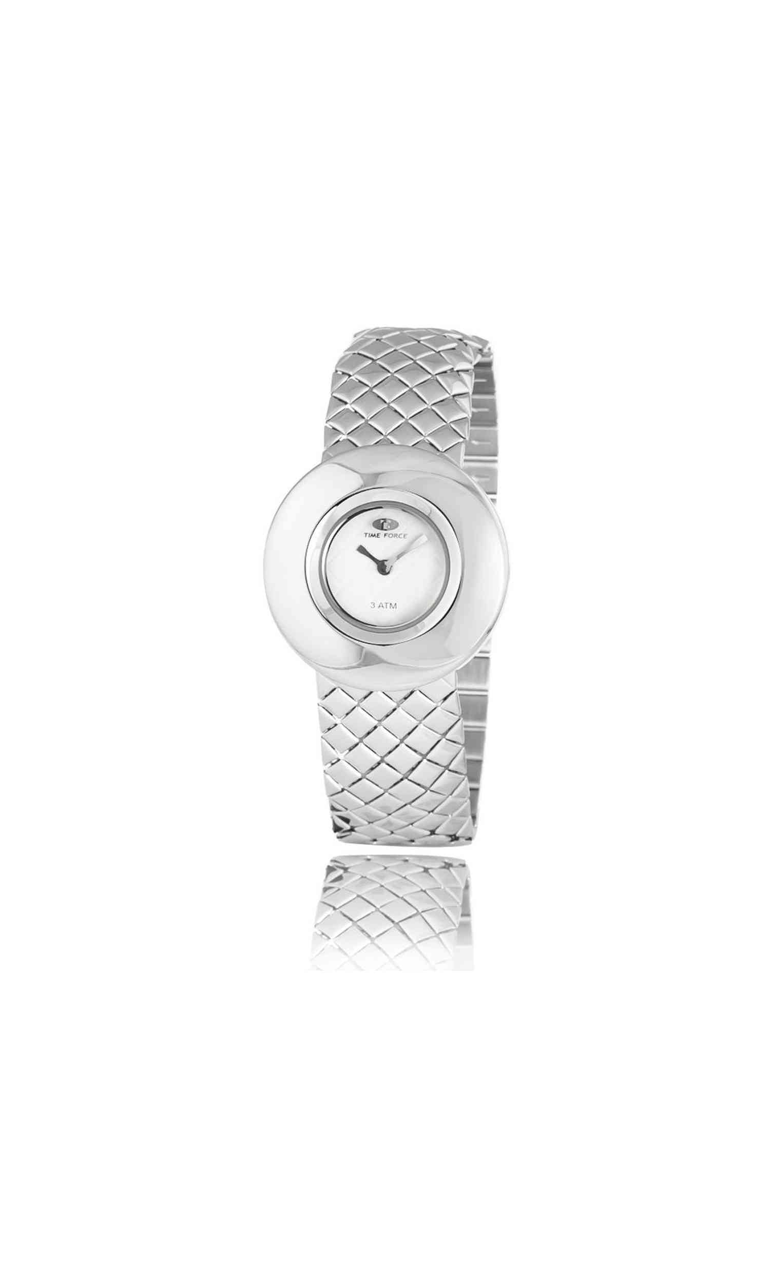 Time Force Silver Stainless Steel Watch Glam Steals