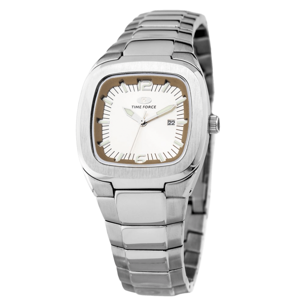 Time Force Silver Stainless Steel Watch Glam Steals