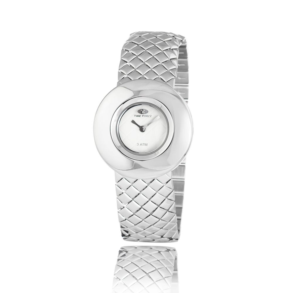 Time Force Silver Stainless Steel Watch Glam Steals