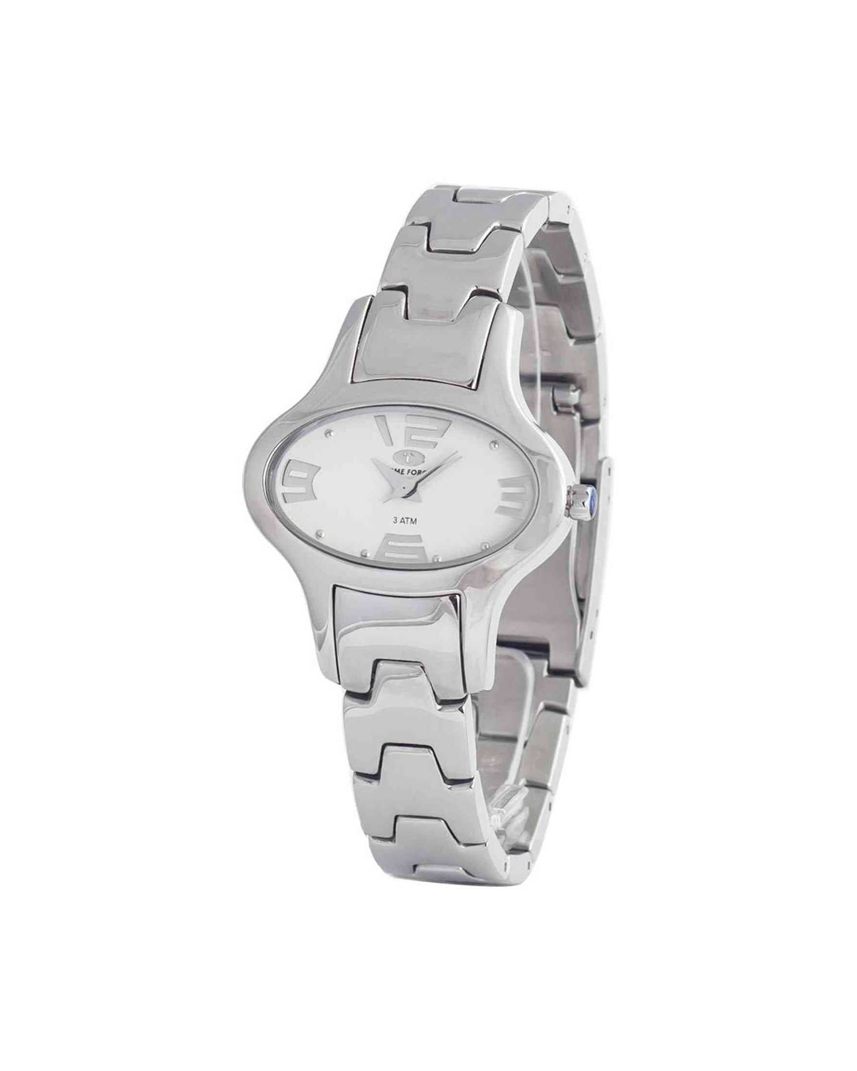Time Force Silver Stainless Steel Watch Glam Steals