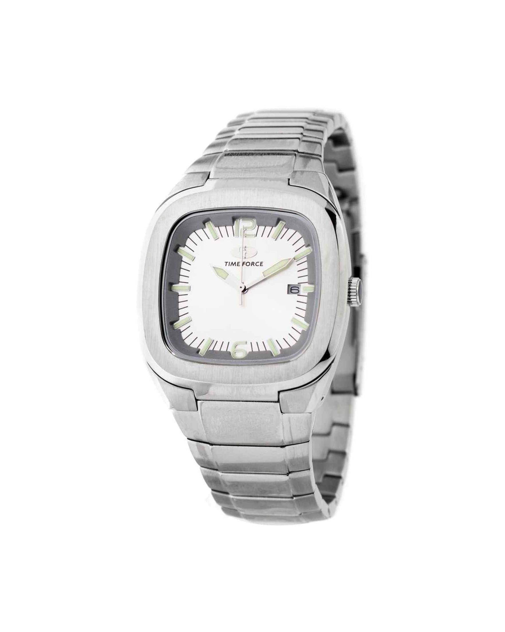 Time Force Silver Stainless Steel Watch Glam Steals