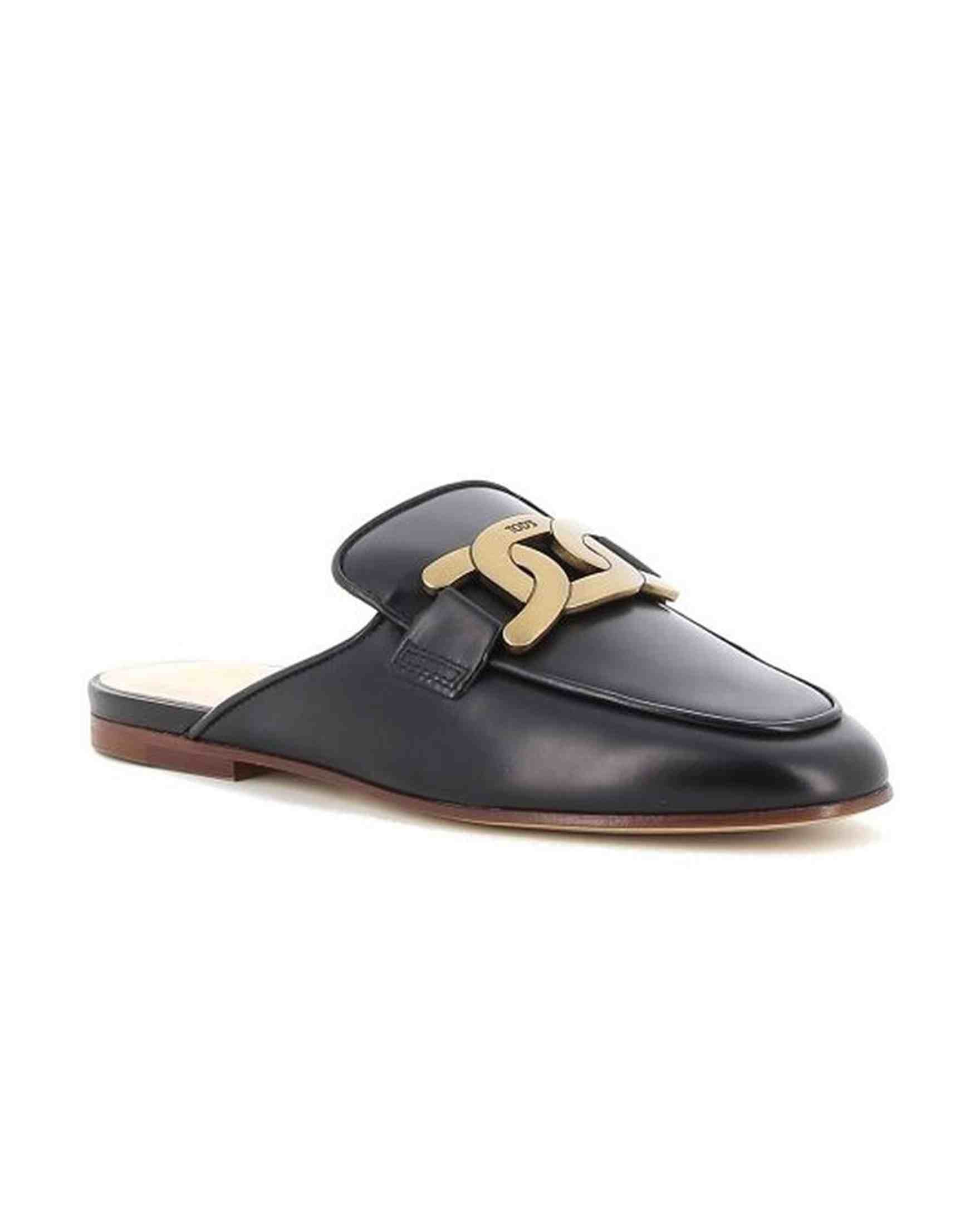 Tod’S Leather Chain Mules Glam Steals